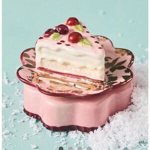 Anthropologie tiny trinket box piece of cake